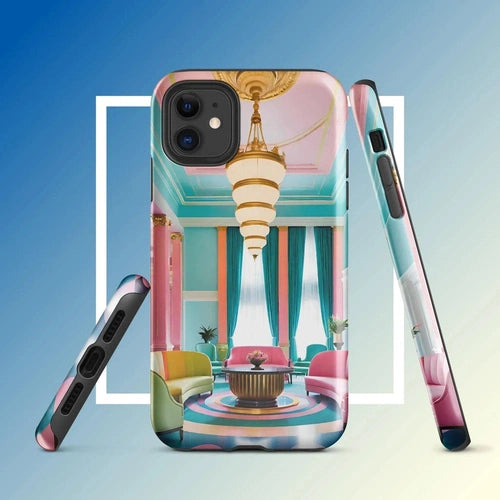 Ollieprint Art Deco Hotel Tough Case for iPhone® 11, 12, 13, 14, 15 - Ollie Print Designs LLC