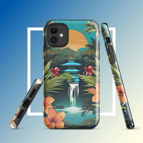 Ollieprint East Asia Paradise Artwork Tough Case for iPhone® 11, 12, 13, 14, 15 - Ollie Print Designs LLC