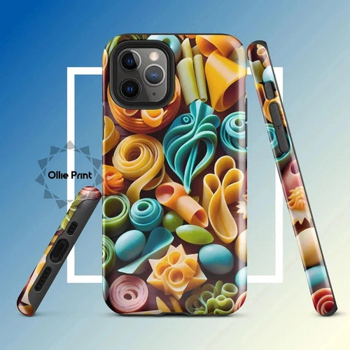 Ollieprint Pasta Shapes Art Tough Case for iPhone® - Ollie Print Designs LLC