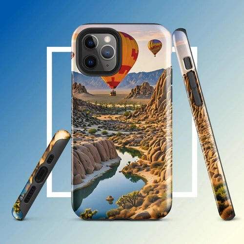 Ollie Print Canyon Balloon Tour Art Tough Case for iPhone® 11, 12, 13, 14, 15 - Ollie Print Designs LLC