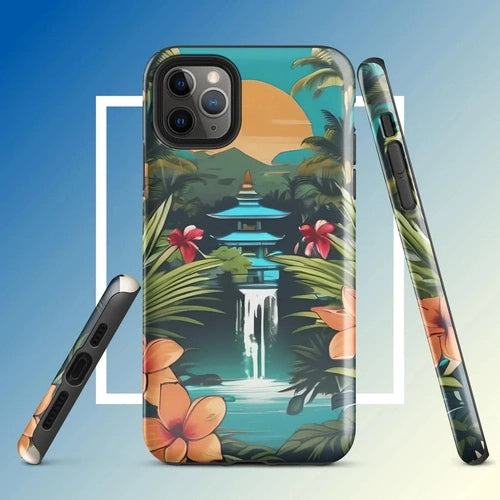 Ollieprint East Asia Paradise Artwork Tough Case for iPhone® 11, 12, 13, 14, 15 - Ollie Print Designs LLC