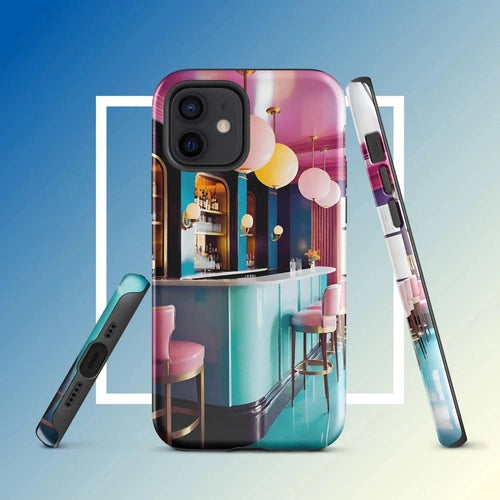 Ollieprint Art Deco Hotel Bar Tough Case for iPhone® 11, 12, 13, 14, 15 - Ollie Print Designs LLC