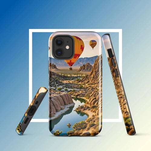 Ollie Print Canyon Balloon Tour Art Tough Case for iPhone® 11, 12, 13, 14, 15 - Ollie Print Designs LLC