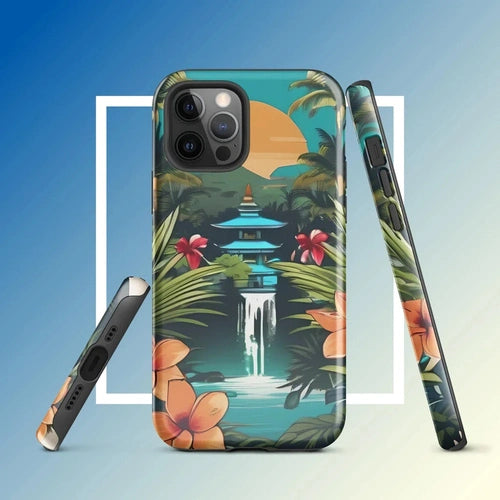 Ollieprint East Asia Paradise Artwork Tough Case for iPhone® 11, 12, 13, 14, 15 - Ollie Print Designs LLC