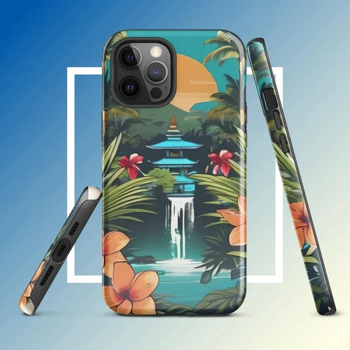Ollieprint East Asia Paradise Artwork Tough Case for iPhone® 11, 12, 13, 14, 15 - Ollie Print Designs LLC