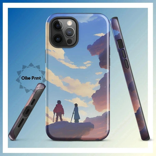 Ollieprint Anime Style Cloud Walkers Art Tough Case for iPhone® 11, 12, 13, 14, 15 - Ollie Print Designs LLC