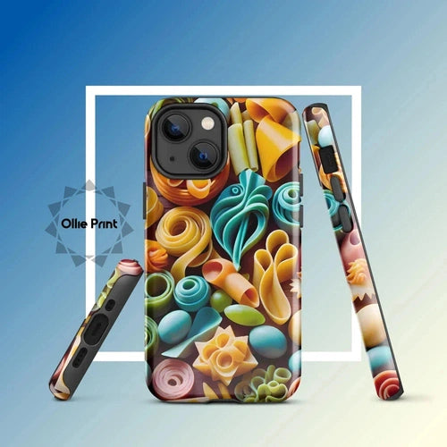 Ollieprint Pasta Shapes Art Tough Case for iPhone® - Ollie Print Designs LLC