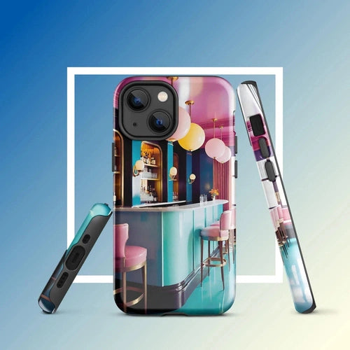 Ollieprint Art Deco Hotel Bar Tough Case for iPhone® 11, 12, 13, 14, 15 - Ollie Print Designs LLC