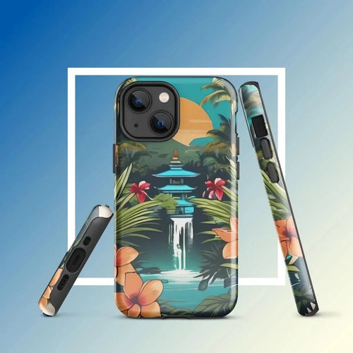 Ollieprint East Asia Paradise Artwork Tough Case for iPhone® 11, 12, 13, 14, 15 - Ollie Print Designs LLC