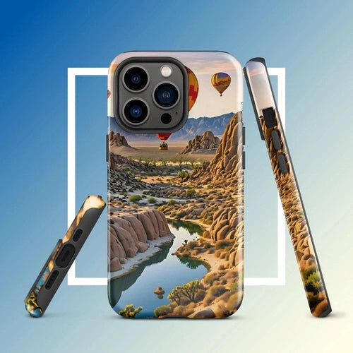 Ollie Print Canyon Balloon Tour Art Tough Case for iPhone® 11, 12, 13, 14, 15 - Ollie Print Designs LLC