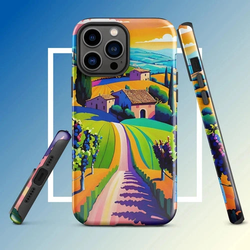 Ollieprint Tuscan Dream Art Tough Case for iPhone® 11, 12, 13, 14, 15 - Ollie Print Designs LLC
