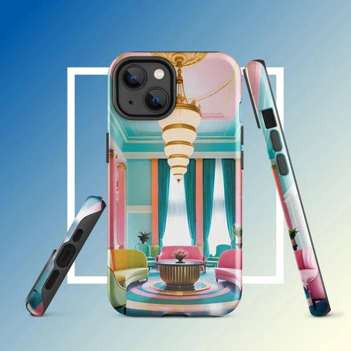 Ollieprint Art Deco Hotel Tough Case for iPhone® 11, 12, 13, 14, 15 - Ollie Print Designs LLC