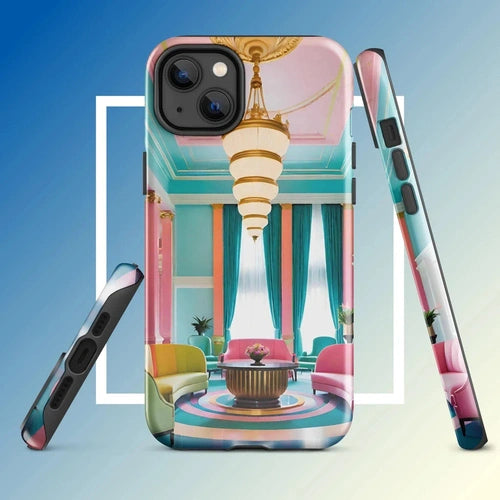 Ollieprint Art Deco Hotel Tough Case for iPhone® 11, 12, 13, 14, 15 - Ollie Print Designs LLC