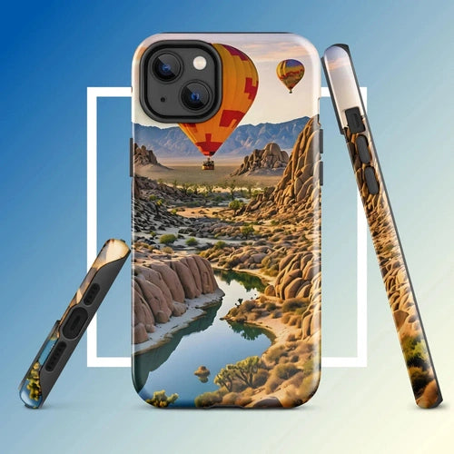 Ollie Print Canyon Balloon Tour Art Tough Case for iPhone® 11, 12, 13, 14, 15 - Ollie Print Designs LLC