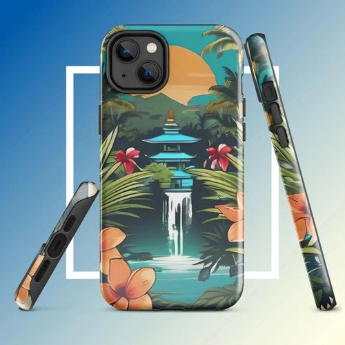 Ollieprint East Asia Paradise Artwork Tough Case for iPhone® 11, 12, 13, 14, 15 - Ollie Print Designs LLC