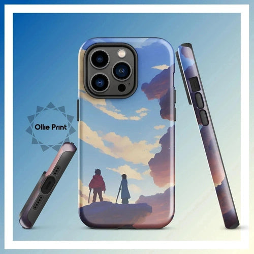 Ollieprint Anime Style Cloud Walkers Art Tough Case for iPhone® 11, 12, 13, 14, 15 - Ollie Print Designs LLC
