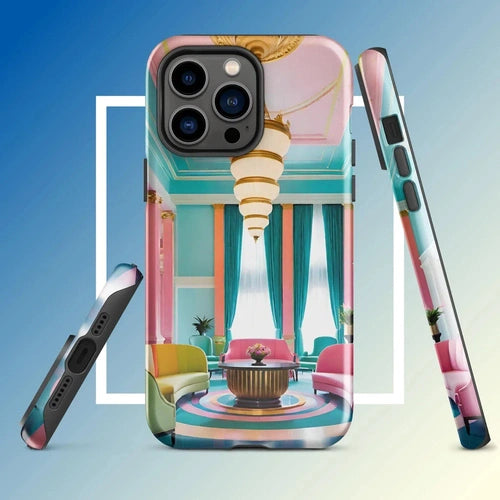 Ollieprint Art Deco Hotel Tough Case for iPhone® 11, 12, 13, 14, 15 - Ollie Print Designs LLC