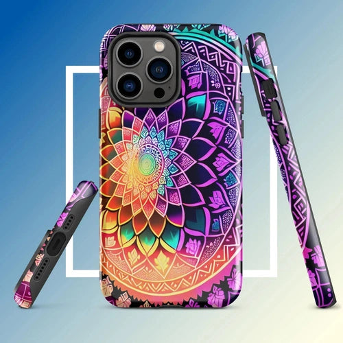 Ollieprint Dynamic Mandala Artwork Tough Case for iPhone® 11, 12, 13, 14, 15 - Ollie Print Designs LLC