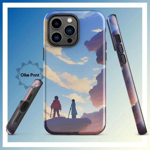 Ollieprint Anime Style Cloud Walkers Art Tough Case for iPhone® 11, 12, 13, 14, 15 - Ollie Print Designs LLC