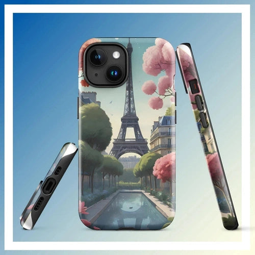 Parisian Chic: Eiffel Tower Art Tough Case for iPhone® 11 - 15