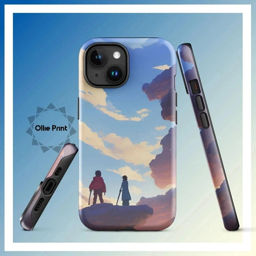 Ollieprint Anime Style Cloud Walkers Art Tough Case for iPhone® 11, 12, 13, 14, 15