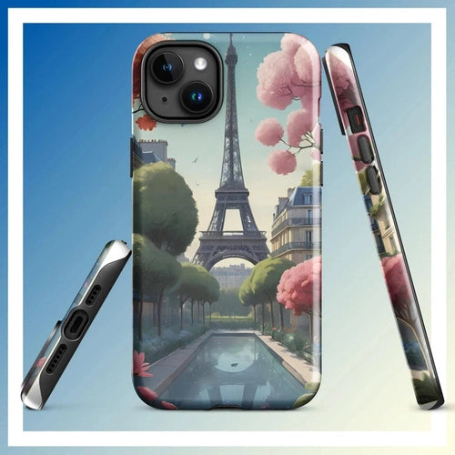 Parisian Chic: Eiffel Tower Art Tough Case for iPhone® 11 - 15