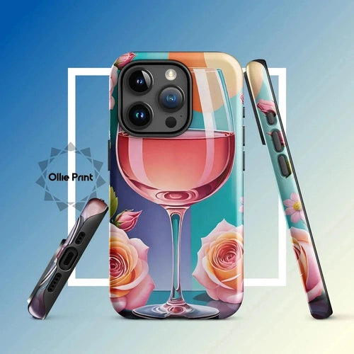 Ollieprint Rosé and Roses Tough Case for iPhone 11, 12, 13, 14, 15