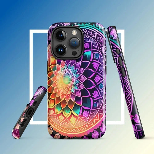 Ollieprint Dynamic Mandala Artwork Tough Case for iPhone® 11, 12, 13, 14, 15