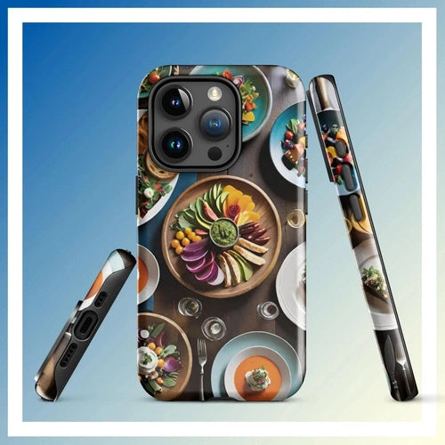 Ollieprint Foodie Dream Tough Case for iPhone® 11, 12, 13, 14, 15
