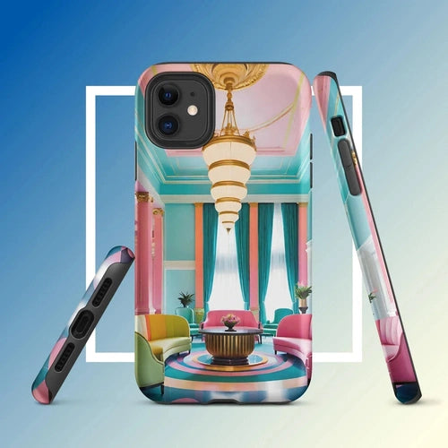 Ollieprint Art Deco Hotel Tough Case for iPhone® 11, 12, 13, 14, 15 - Ollie Print Designs LLC