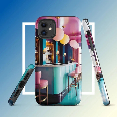 Ollieprint Art Deco Hotel Bar Tough Case for iPhone® 11, 12, 13, 14, 15 - Ollie Print Designs LLC