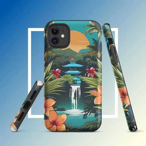 Ollieprint East Asia Paradise Artwork Tough Case for iPhone® 11, 12, 13, 14, 15 - Ollie Print Designs LLC