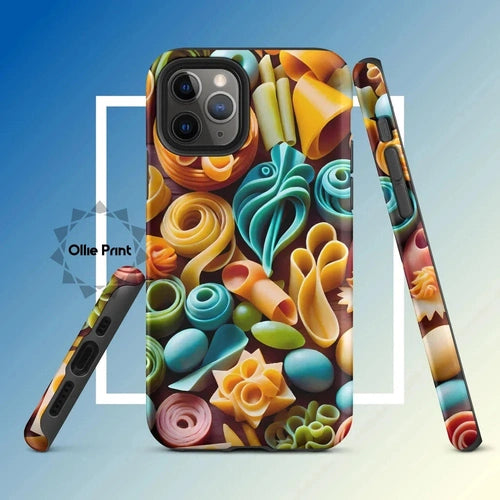 Ollieprint Pasta Shapes Art Tough Case for iPhone® - Ollie Print Designs LLC