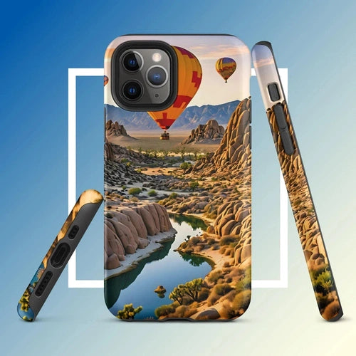 Ollie Print Canyon Balloon Tour Art Tough Case for iPhone® 11, 12, 13, 14, 15 - Ollie Print Designs LLC