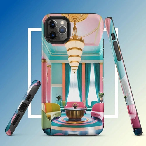 Ollieprint Art Deco Hotel Tough Case for iPhone® 11, 12, 13, 14, 15 - Ollie Print Designs LLC