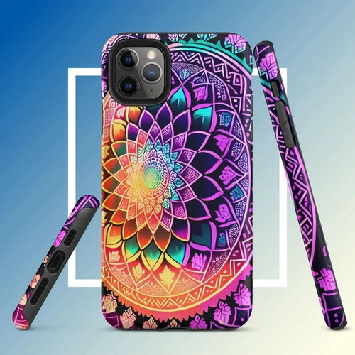 Ollieprint Dynamic Mandala Artwork Tough Case for iPhone® 11, 12, 13, 14, 15 - Ollie Print Designs LLC