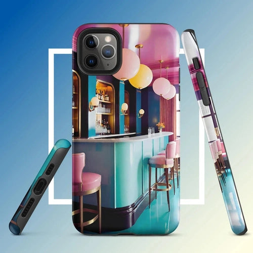 Ollieprint Art Deco Hotel Bar Tough Case for iPhone® 11, 12, 13, 14, 15 - Ollie Print Designs LLC