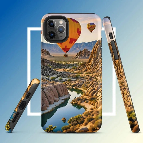Ollie Print Canyon Balloon Tour Art Tough Case for iPhone® 11, 12, 13, 14, 15 - Ollie Print Designs LLC