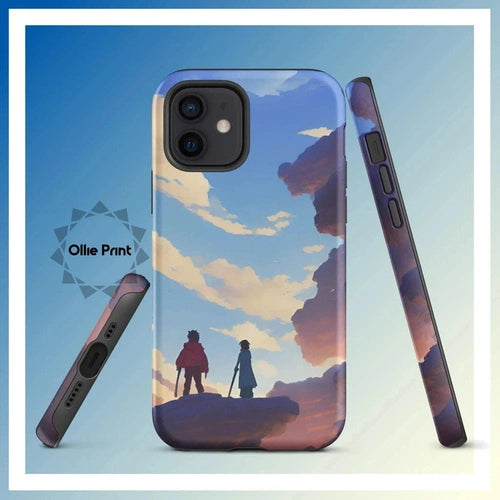 Ollieprint Anime Style Cloud Walkers Art Tough Case for iPhone® 11, 12, 13, 14, 15 - Ollie Print Designs LLC