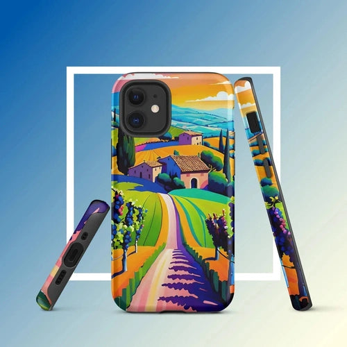 Ollieprint Tuscan Dream Art Tough Case for iPhone® 11, 12, 13, 14, 15 - Ollie Print Designs LLC