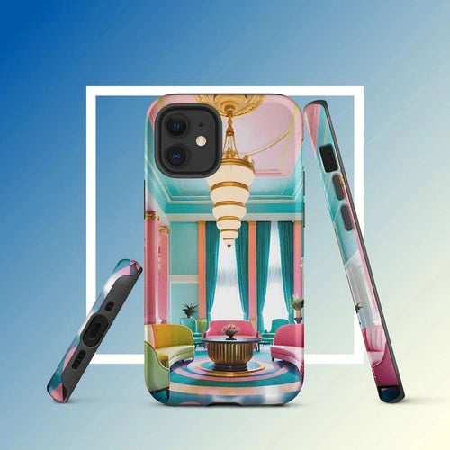 Ollieprint Art Deco Hotel Tough Case for iPhone® 11, 12, 13, 14, 15 - Ollie Print Designs LLC