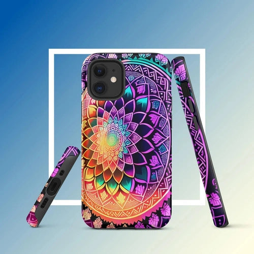 Ollieprint Dynamic Mandala Artwork Tough Case for iPhone® 11, 12, 13, 14, 15 - Ollie Print Designs LLC