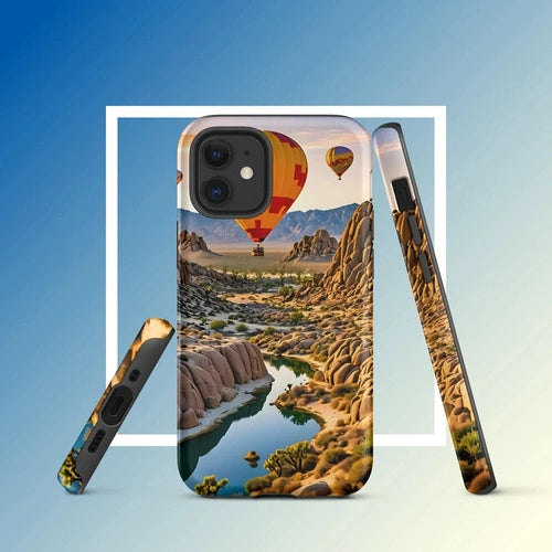 Ollie Print Canyon Balloon Tour Art Tough Case for iPhone® 11, 12, 13, 14, 15 - Ollie Print Designs LLC