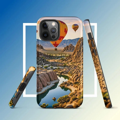 Ollie Print Canyon Balloon Tour Art Tough Case for iPhone® 11, 12, 13, 14, 15 - Ollie Print Designs LLC