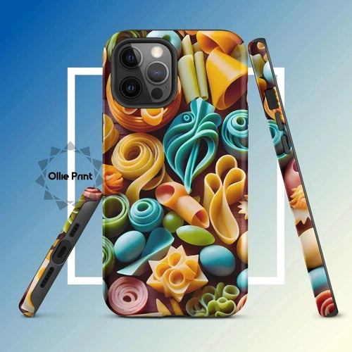 Ollieprint Pasta Shapes Art Tough Case for iPhone® - Ollie Print Designs LLC