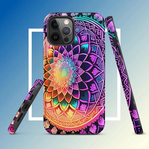 Ollieprint Dynamic Mandala Artwork Tough Case for iPhone® 11, 12, 13, 14, 15 - Ollie Print Designs LLC