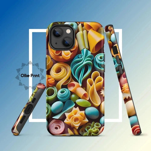 Ollieprint Pasta Shapes Art Tough Case for iPhone® - Ollie Print Designs LLC