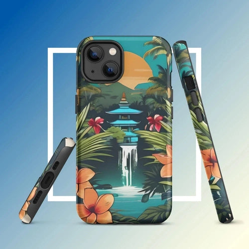 Ollieprint East Asia Paradise Artwork Tough Case for iPhone® 11, 12, 13, 14, 15 - Ollie Print Designs LLC