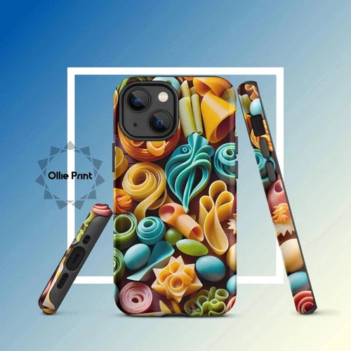 Ollieprint Pasta Shapes Art Tough Case for iPhone® - Ollie Print Designs LLC