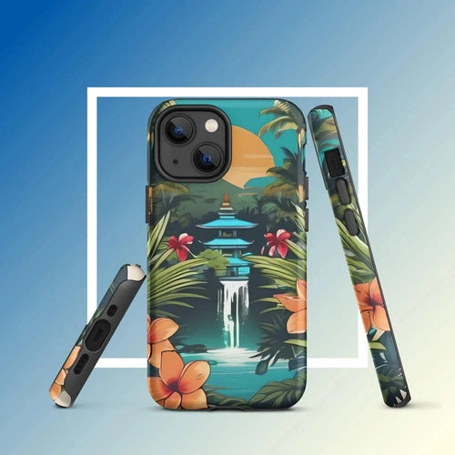 Ollieprint East Asia Paradise Artwork Tough Case for iPhone® 11, 12, 13, 14, 15 - Ollie Print Designs LLC